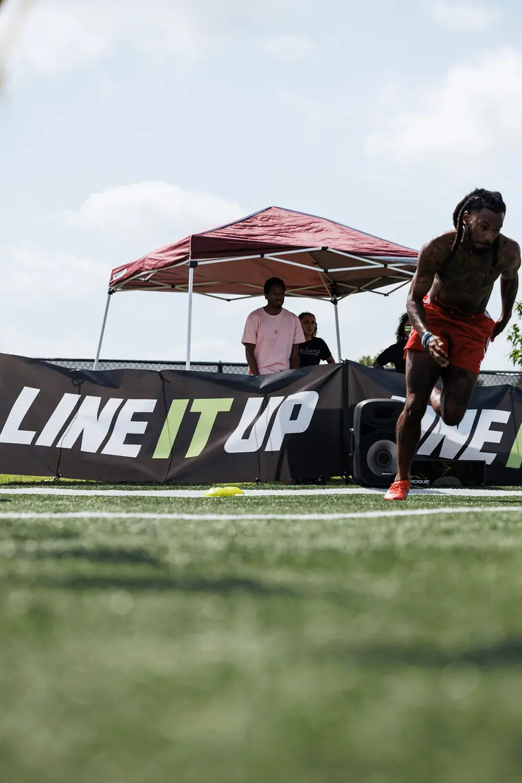 Line It Up 40 yard dash, Austin, July 18 2026