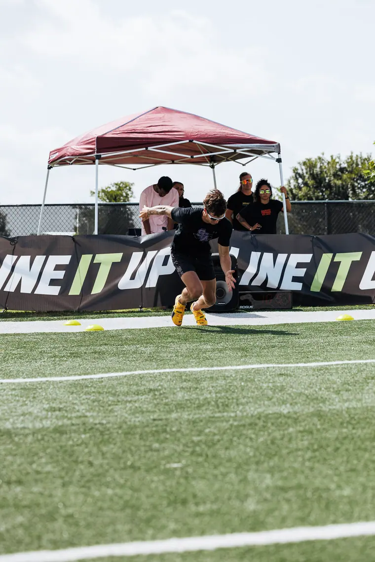 Line It Up 40 yard dash, Austin, July 18 2026